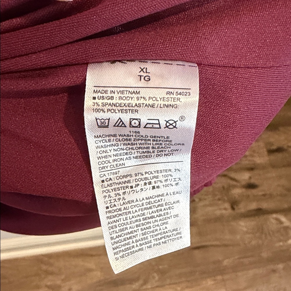 Banana Republic Elegant Burgundy Long Sleeve Dress - Picture 3 of 5